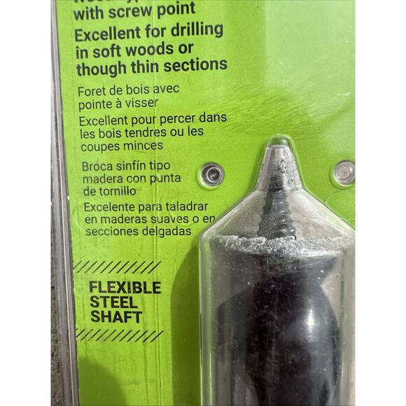 Greenlee 16-04-54A D'versibit Flexible Auger Drill Bit 1” x 54” Wood Type {GG} - Picture 5 of 10